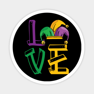 Mardi gras love Magnet